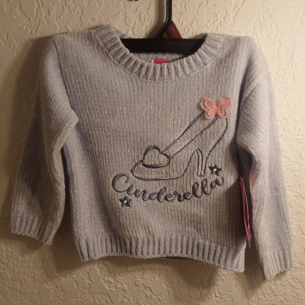 Cinderella Toddler Girls Chenille Sweater 3t
